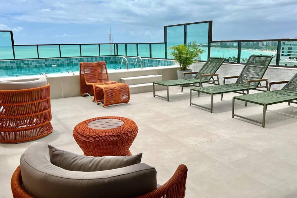 Smart Stay 1103 Na Praia De Ponta Verde - Piscina - Academia - Ar Na Sala - Coworking - A 200M Da Praia Maceió Esterno foto