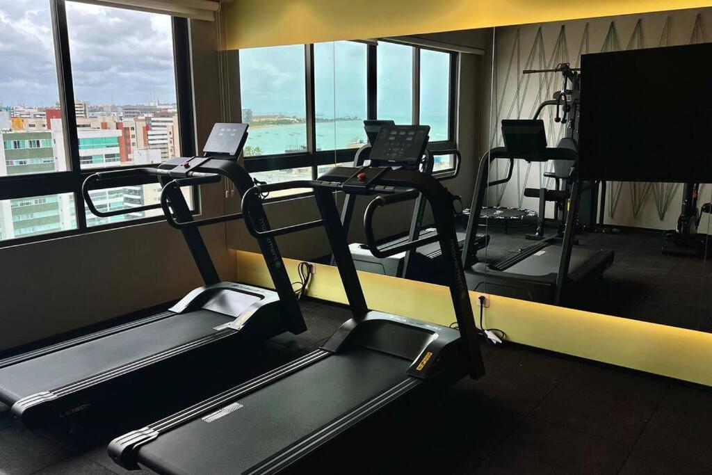 Smart Stay 1103 Na Praia De Ponta Verde - Piscina - Academia - Ar Na Sala - Coworking - A 200M Da Praia Maceió Esterno foto