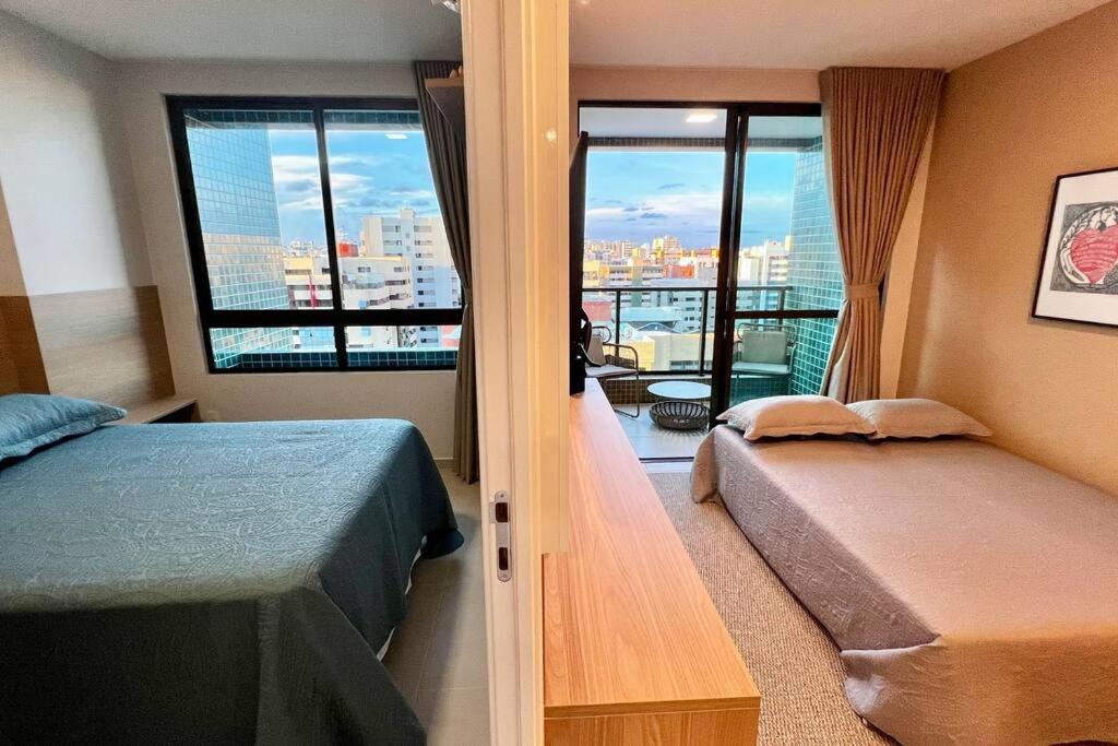Smart Stay 1103 Na Praia De Ponta Verde - Piscina - Academia - Ar Na Sala - Coworking - A 200M Da Praia Maceió Esterno foto